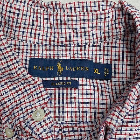 Polo Ralph Lauren Long Sleeve Button Down Shirt Men's Classic Fit  Size XL Check - Picture 3 of 9